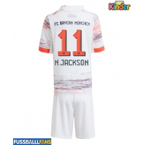 Bayern Munich Nicolas Jackson #11 Auswärts Trikotsatz Kinder 2025-26 Kurzarm (+ Kurze Hosen)